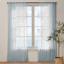 Laurent Sheer Concealed Tab Top Curtains (Set of 2)